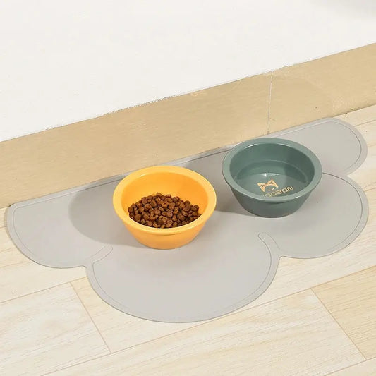 Tapis silicone anti-dérapant - espaces de repas propre pour votre chats