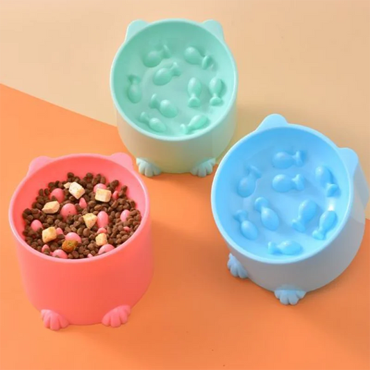 Gamelle anti-glouton pour chat