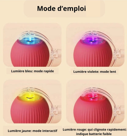 Boule magique lumineuse rechargeable- le jouet préféré des chats