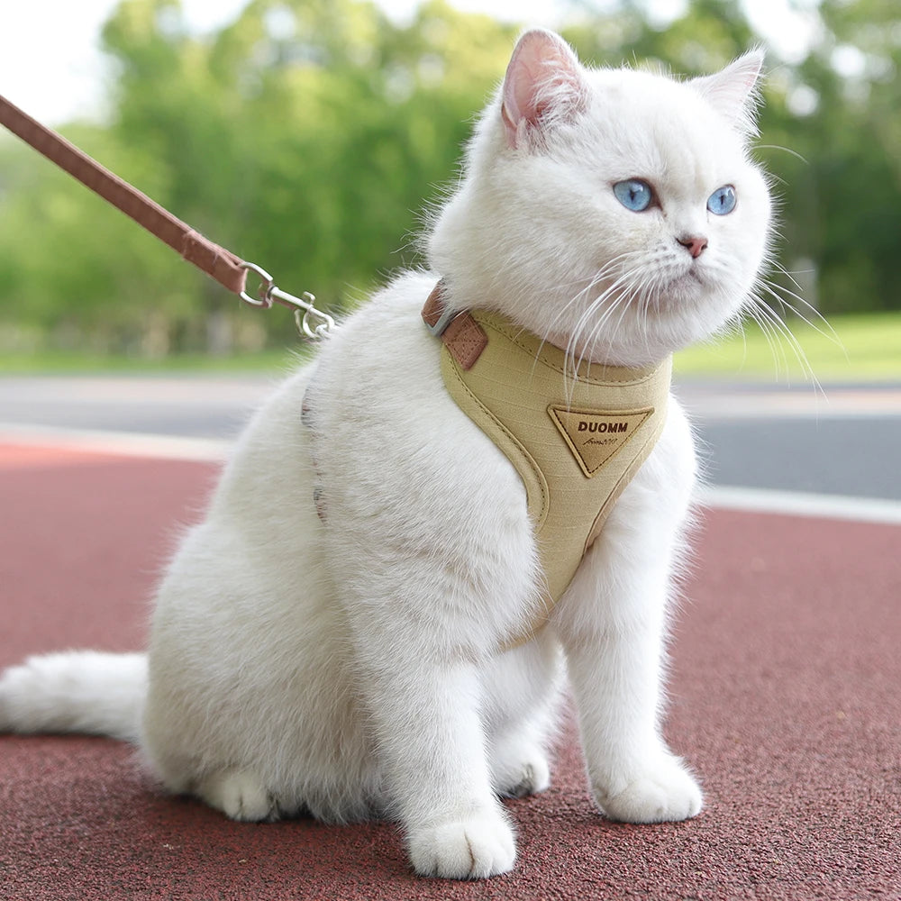 Harnais Respirant et Confortable pour Chat – Anti-Frottement et Sécurisé