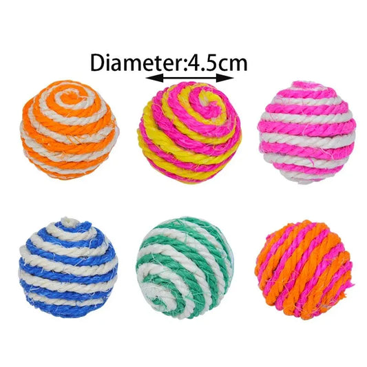 Lot de 4 balles pour chat