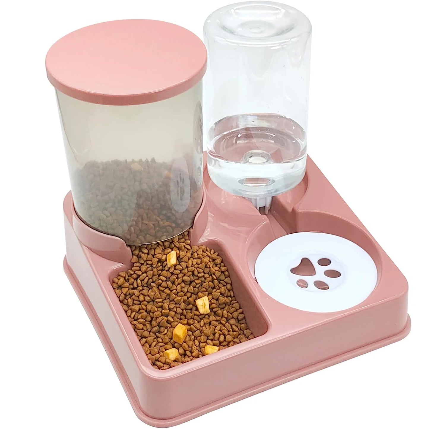 Distributeur Automatique 2-en-1 pour Chat – Eau & Croquettes