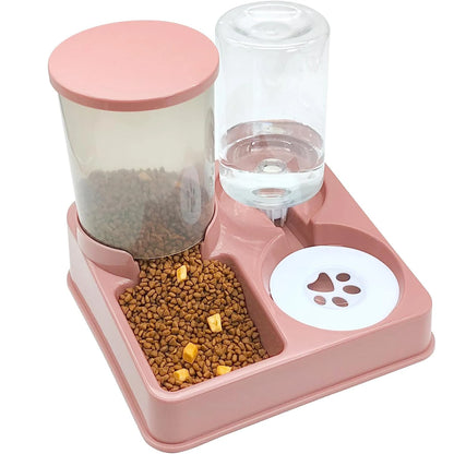 Distributeur Automatique 2-en-1 pour Chat – Eau & Croquettes