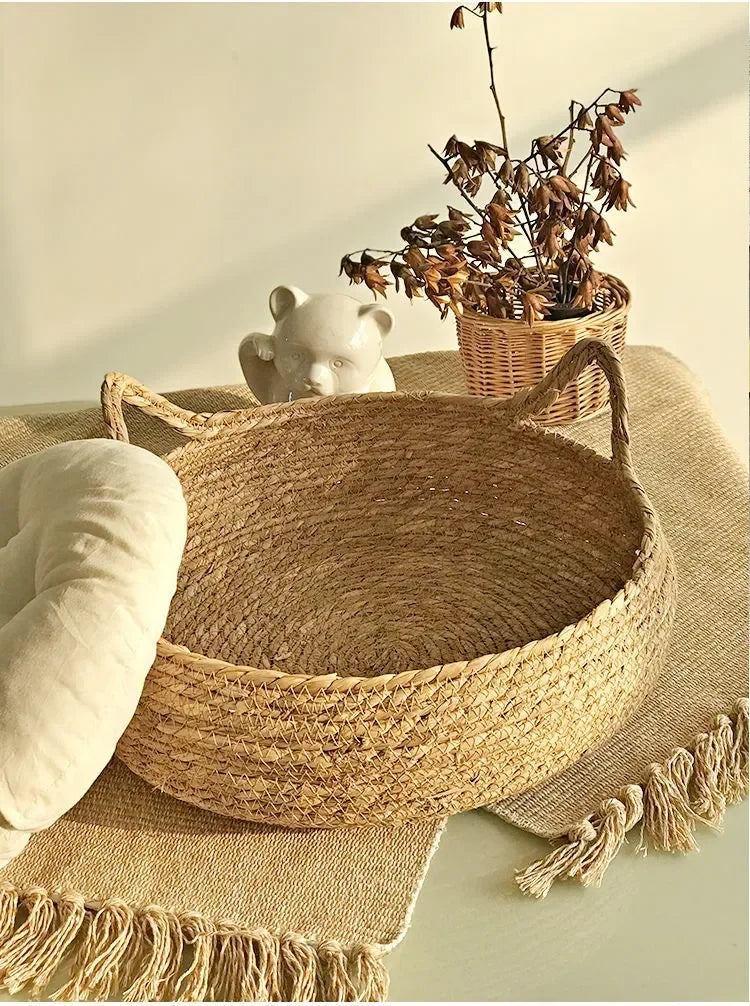 Panier Cocooning avec Coussin Douillet – Le Nid Parfait pour le Sommeil de Votre Chat !