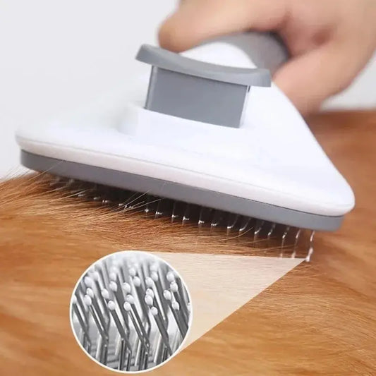 Brosse de nettoyage pour chat - douce, efficace et auto-nettoyant