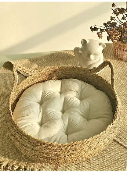 Panier Cocooning avec Coussin Douillet – Le Nid Parfait pour le Sommeil de Votre Chat !